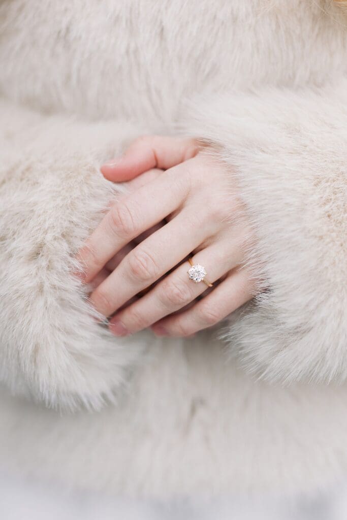 Lincoln, Nebraska Engagement Session Winter Engagement Session x Let It Snow!