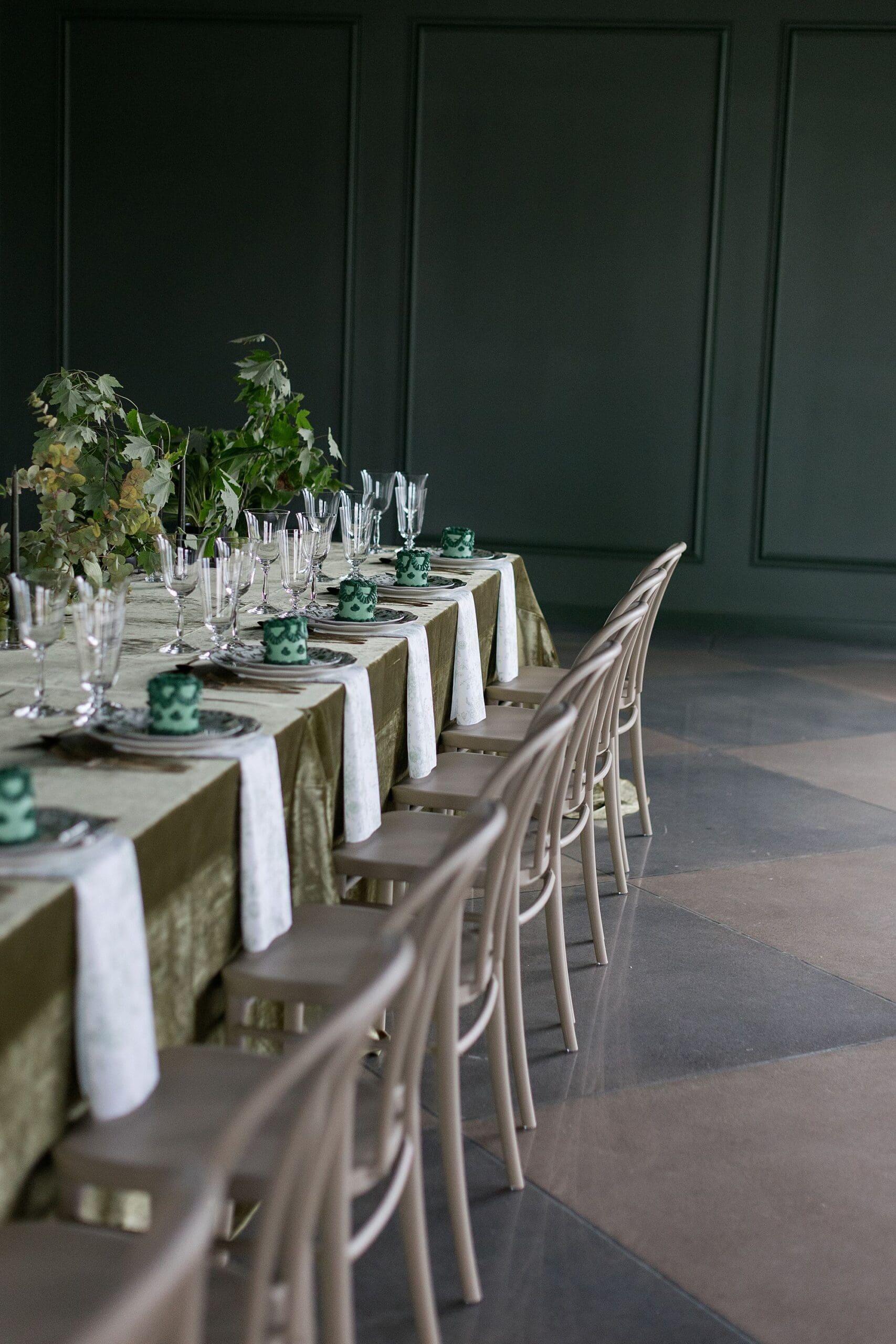 Going Green x Reception | Of The Earth Florals | Lincoln, NE Editorial Wedding Photographer