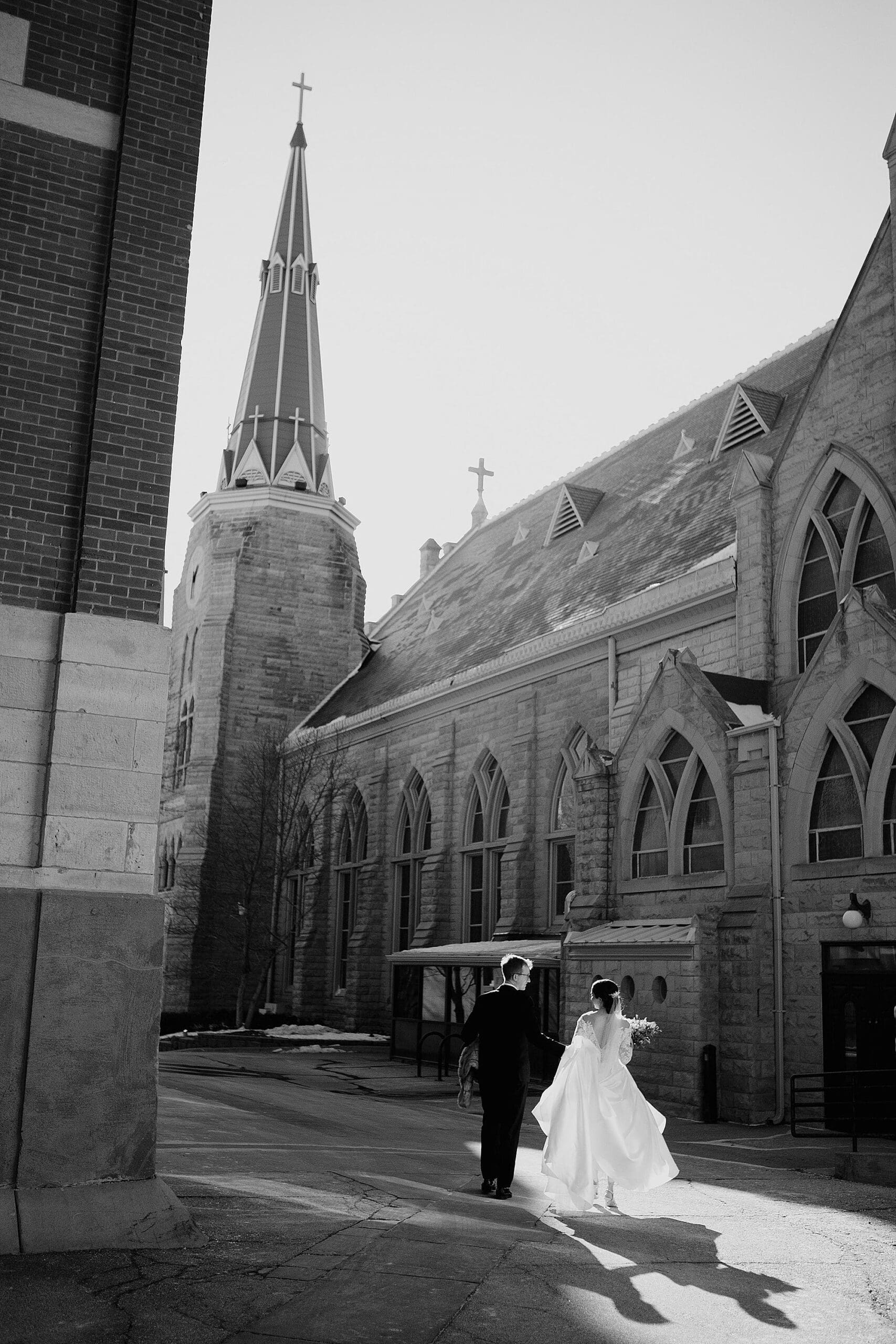 St. John's Wedding Creighton's Campus x Iconic Omaha Wedding Venue | Omaha, NE Editorial Wedding Photographer The Leekers