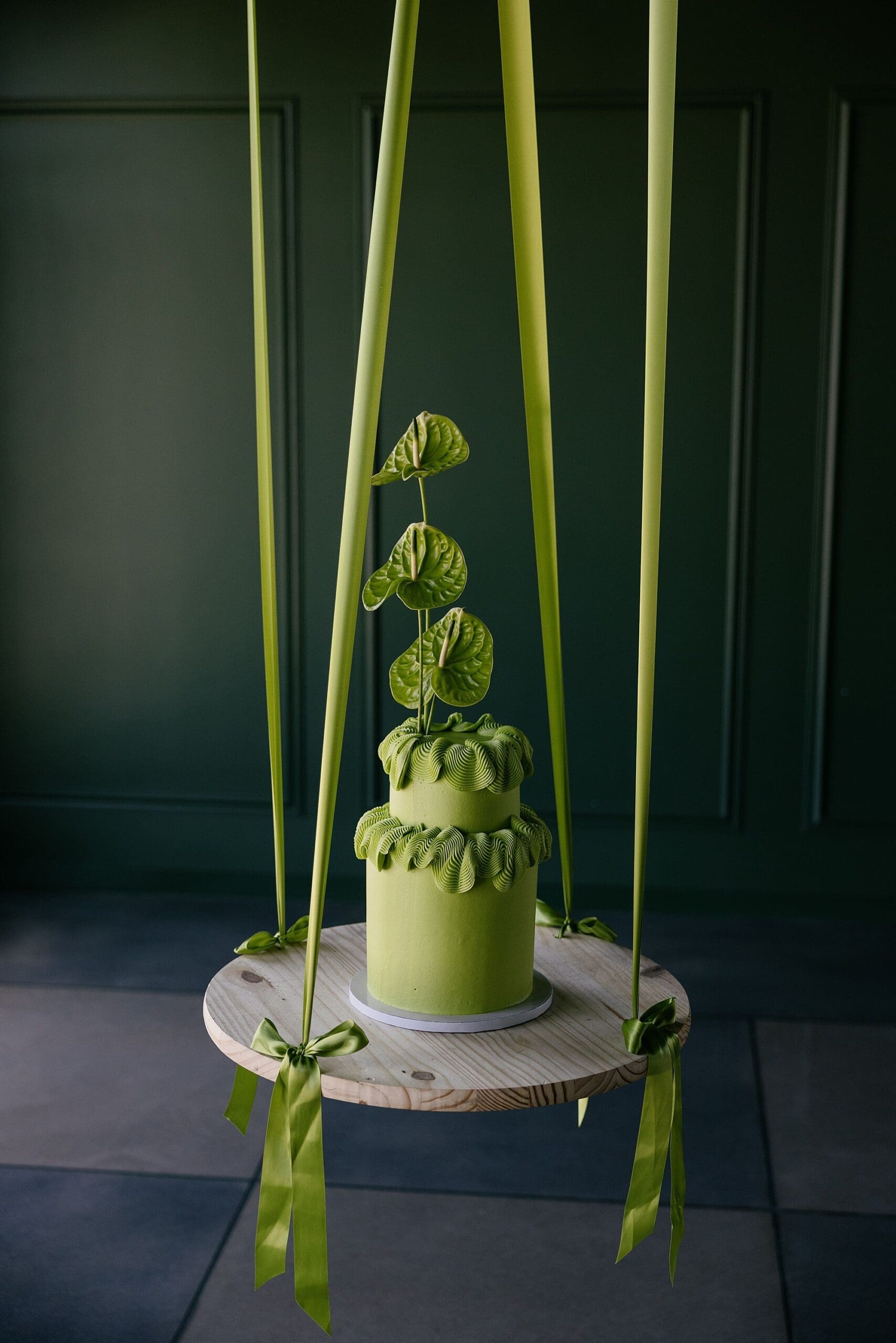 Chartreuse Wedding Reception | Omaha Wedding Photographer