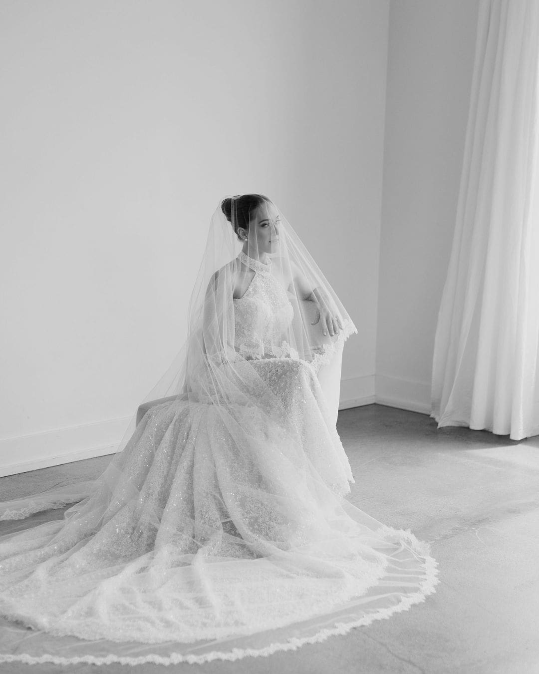 Classic Modern Bridal Portraits Editorial Wedding Photographer Omaha, Nebraska The Leekers